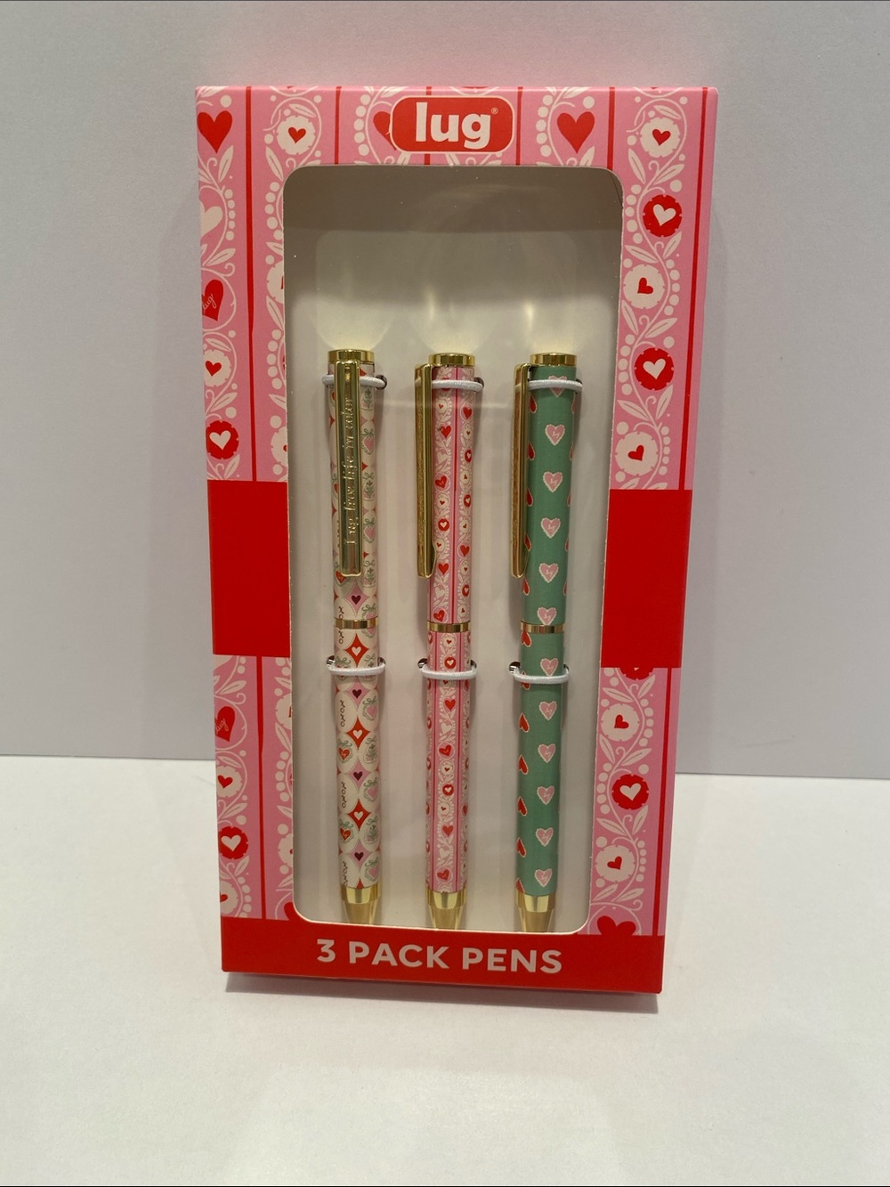 Lug Pens - 3 Pack Set Songbird Grey. Valentines Box 2026